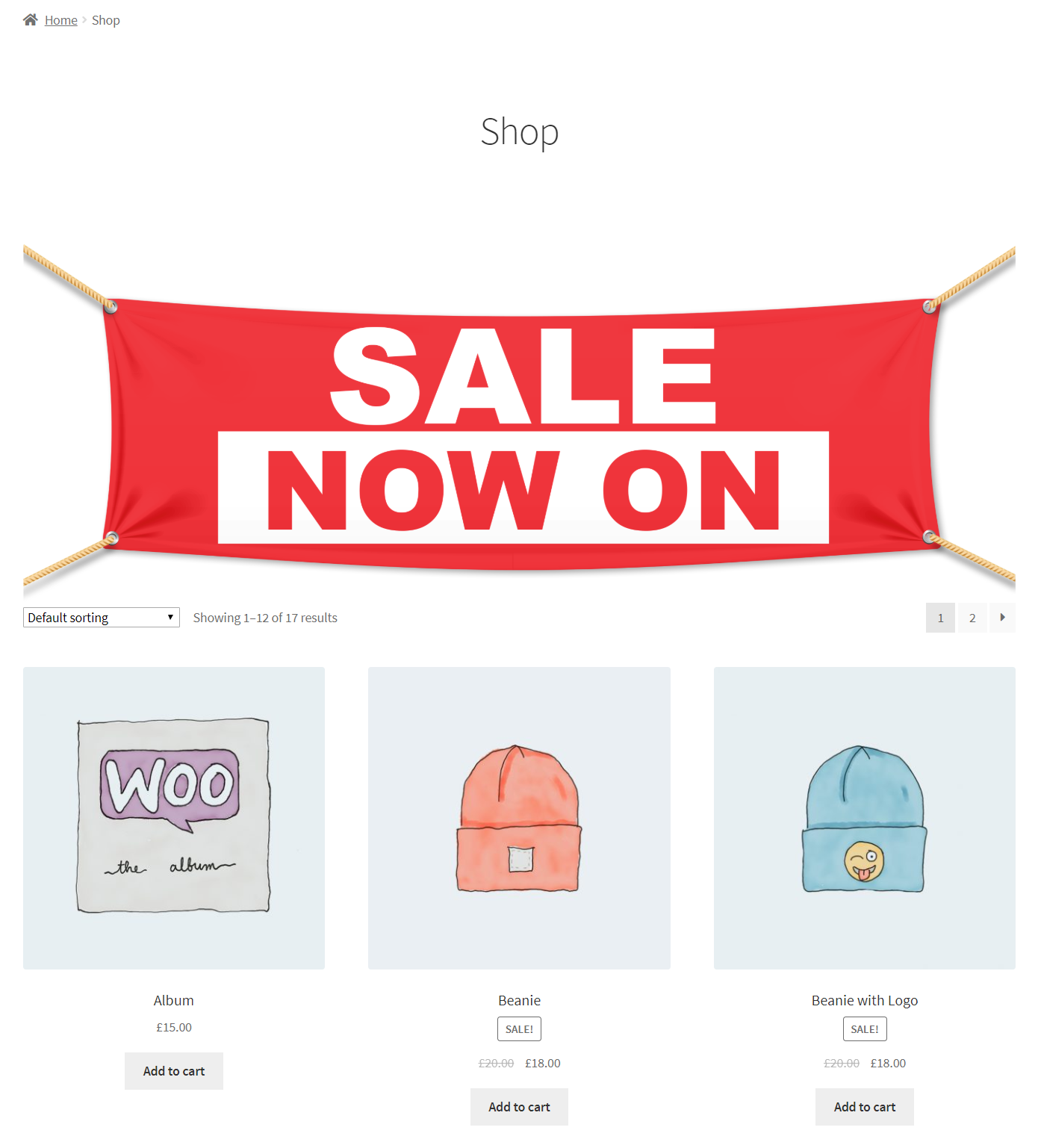 WooCommerce Banner Images (Products, Post, Categories)