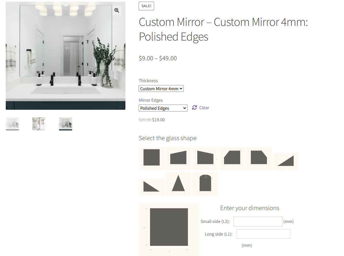 WooCommerce Mirror Product Configurator