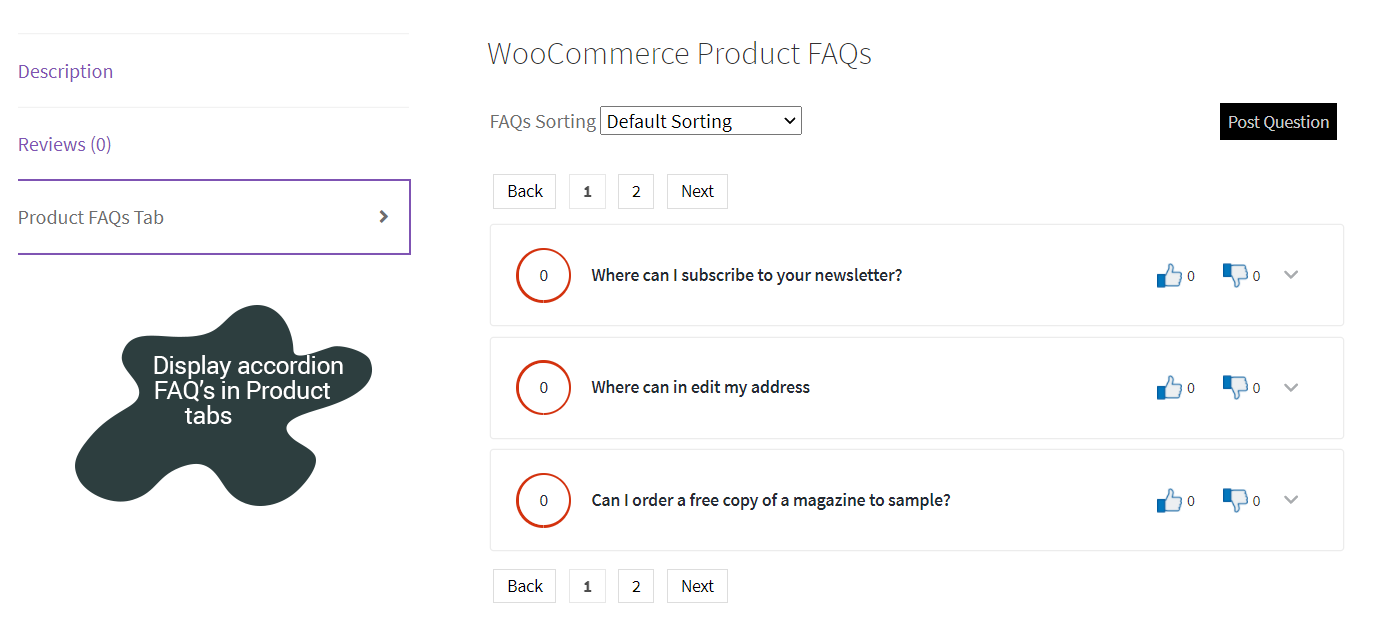 FAQ for WooCommerce – Advanced Product FAQ Plugin