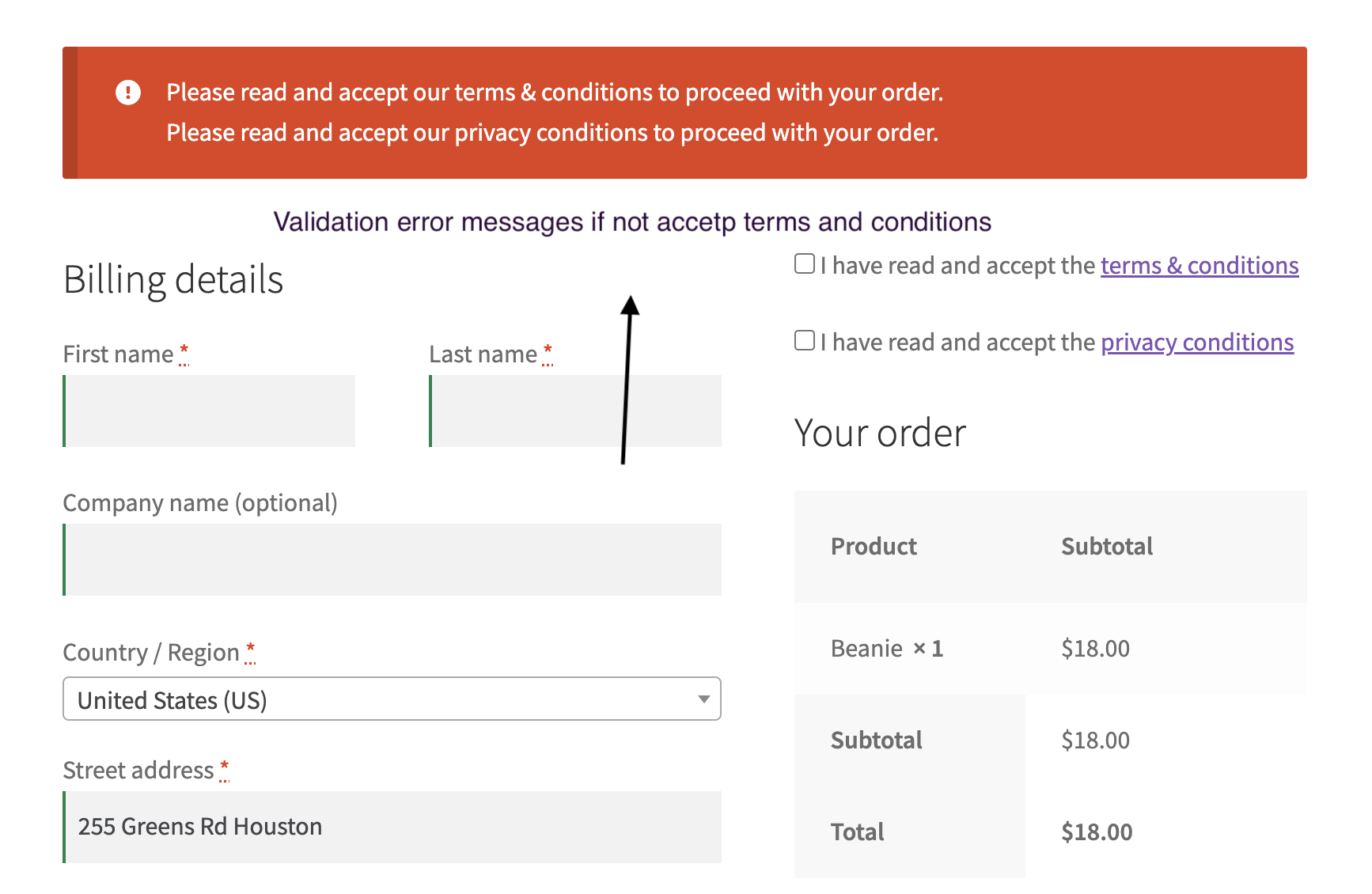 Advance Terms and Condition Popup for WooCommerce - 2